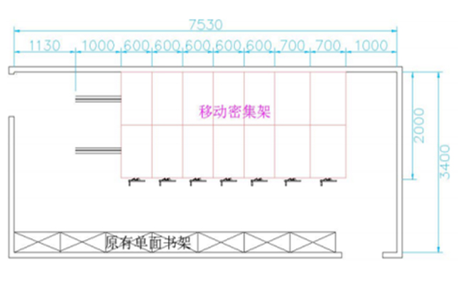 密集書架平面圖 密集書架平面圖